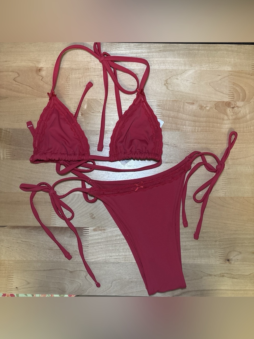Victoria's Secret pink by Frankies Bikinis Red set